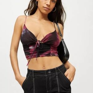 Urban Outfitters Black and Purple Camisole